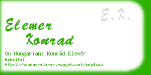 elemer konrad business card